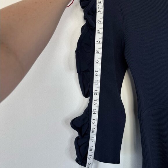 Victoria Beckham Navy Blue Knit Dress – Size 8 - Picture 10 of 15